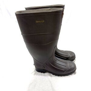 Servus Knee High Rubber Boots Men's Size 7 Black Waterproof